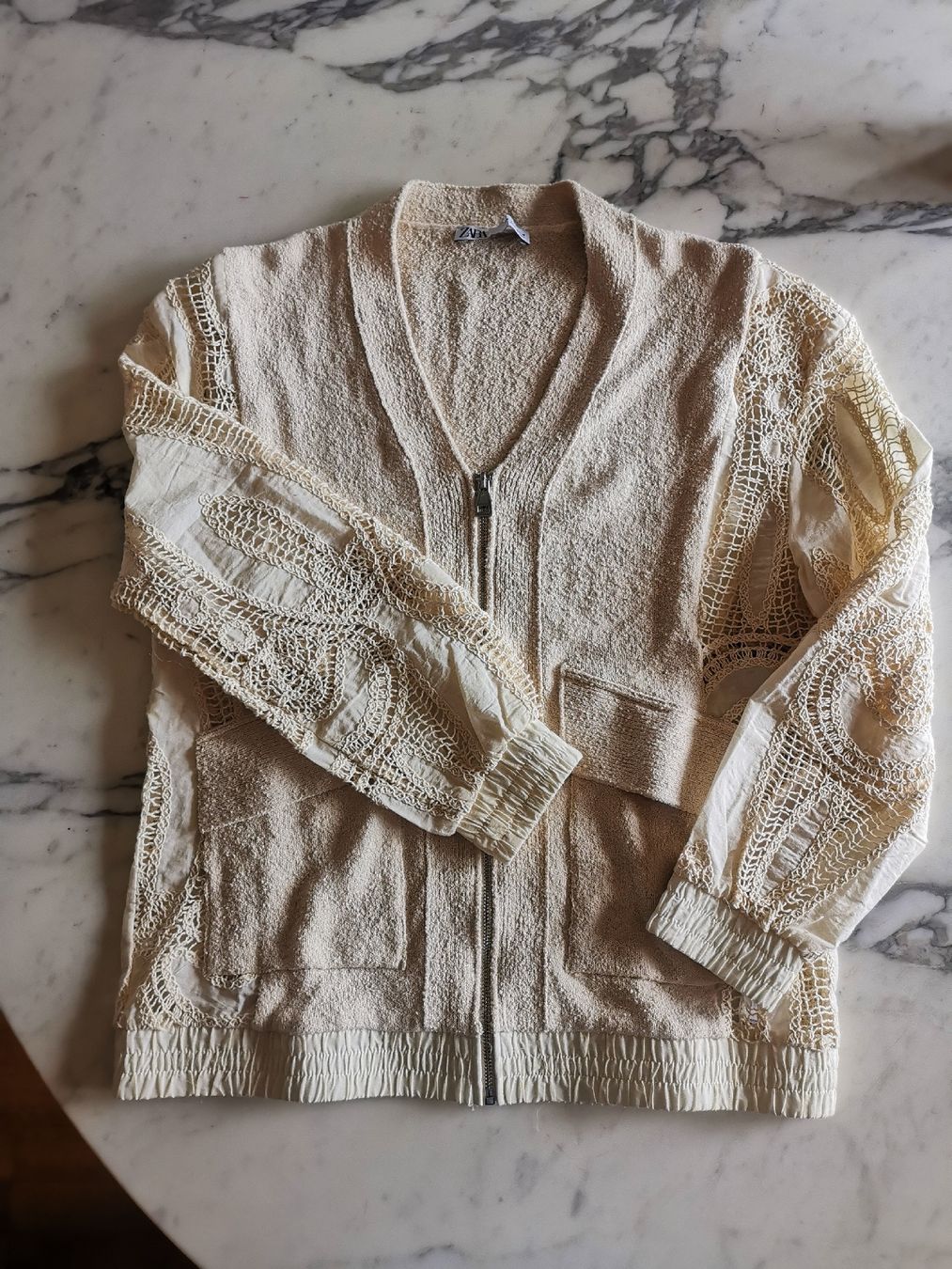 Zara Giacche: Zara Strickjacke, Häkel, Boho, ungetragen – Nuovo (secondo la descrizione) da Uerikon venduto da pink_flamingo 2