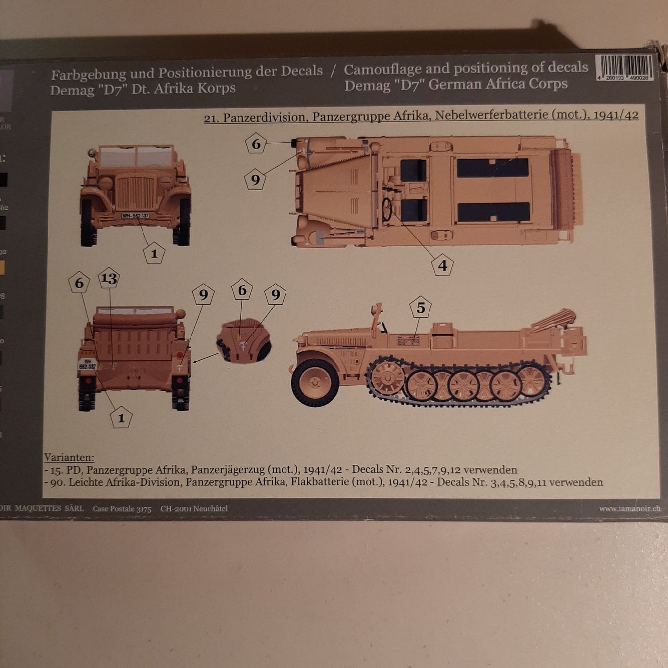 Modellbausätze & Standmodelle: 259 ... Sd.Kfz. 10 Demag D 7 ... MPK 07202 – Neu (gemäss Beschreibung) aus Bonstetten von Benibanny59 1