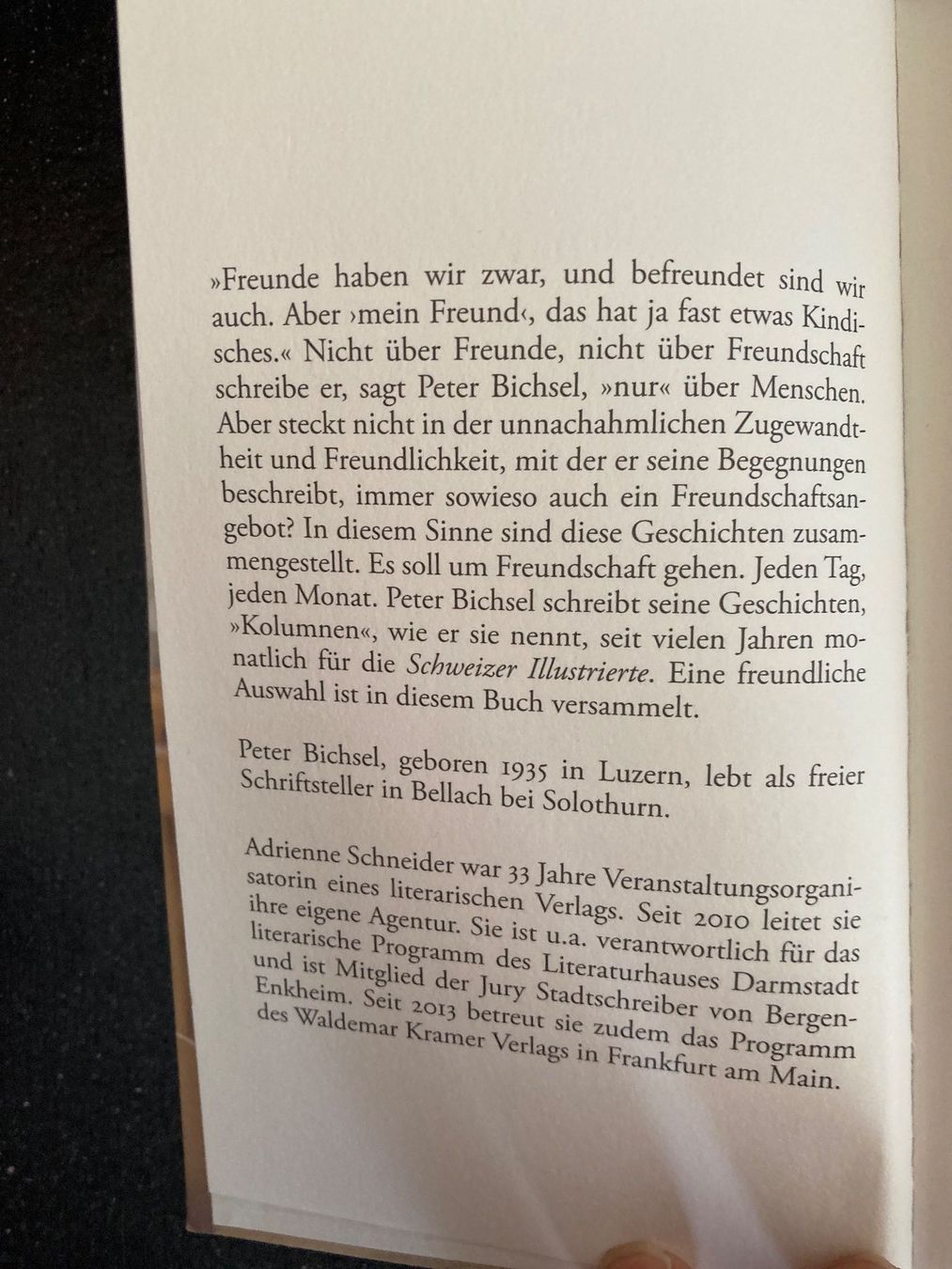 Libri: Peter Bichsel: Mit freundlichen Grüssen – Nuovo e nell'imballaggio originale da Zollikofen venduto da schildi13 1