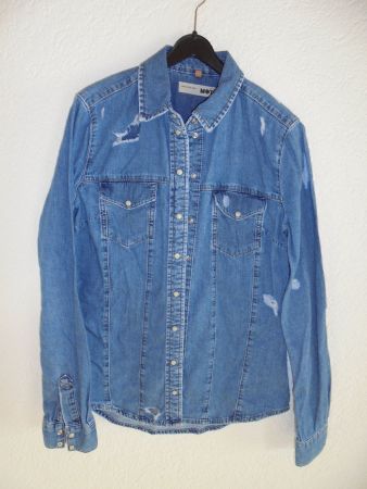 JEANSBLUSE GRÖSSE 36 VON TOPSHOP