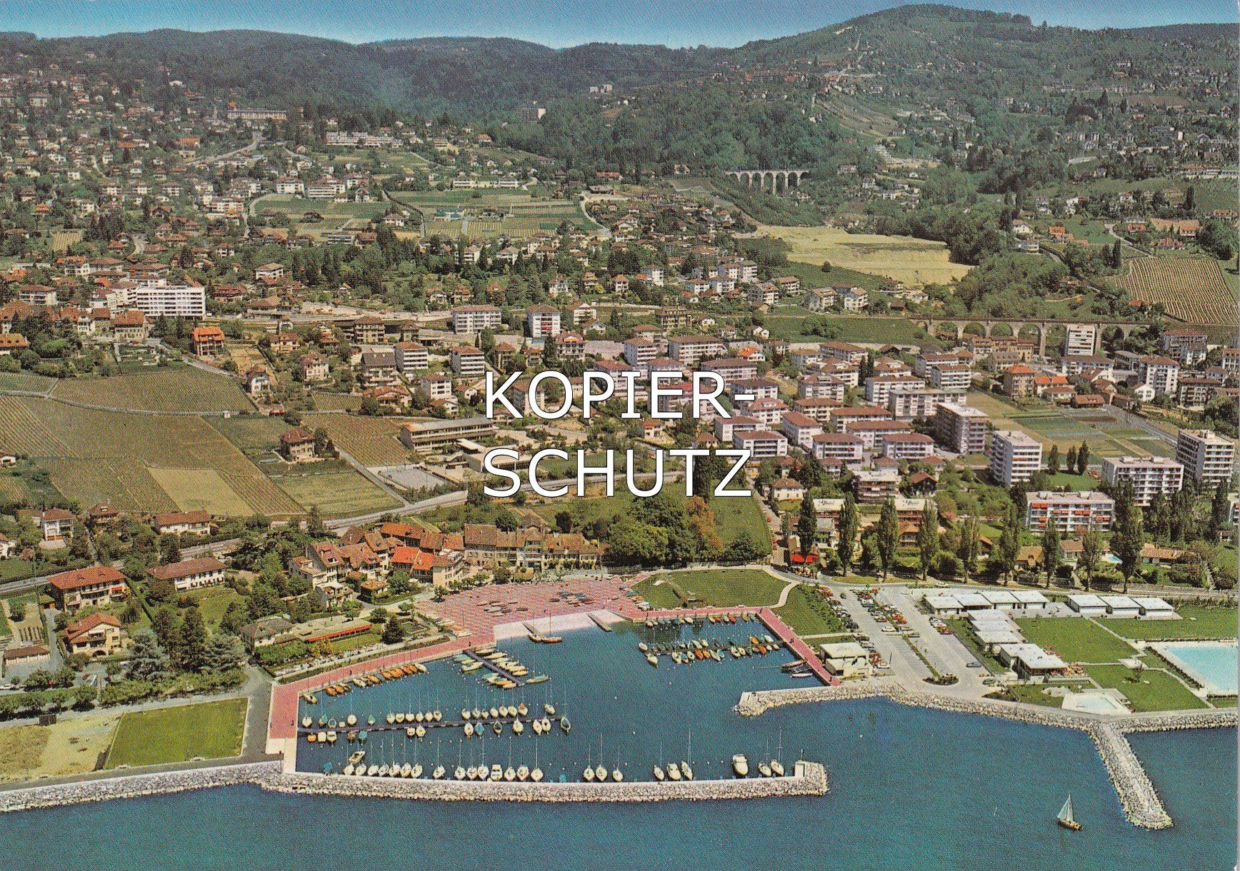 Cartoline postali: Pully (Vue aérienne) /aw – Usato da Hombrechtikon venduto da Rudolf07