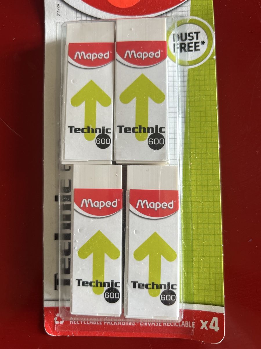 Altro in Scrittura & Disegno: Gomme Maped Technic 600 NEUF x4 – Nuovo e nell'imballaggio originale da St-Prex venduto da mar_f6t6