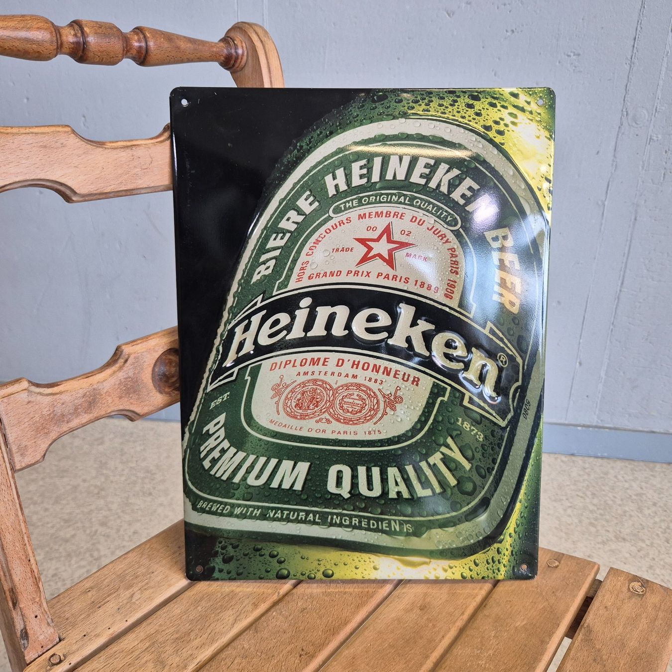 Heineken Insegne: Heineken Werbeschild Blechschild Schild Bierwerbung – Usato da Nottwil venduto da Wondewa-Shop