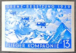 Flieger Kp 13, blau, geschn, Wi Fl 77-2, 2.WK