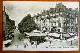 Genève - Animation à la place du Marché