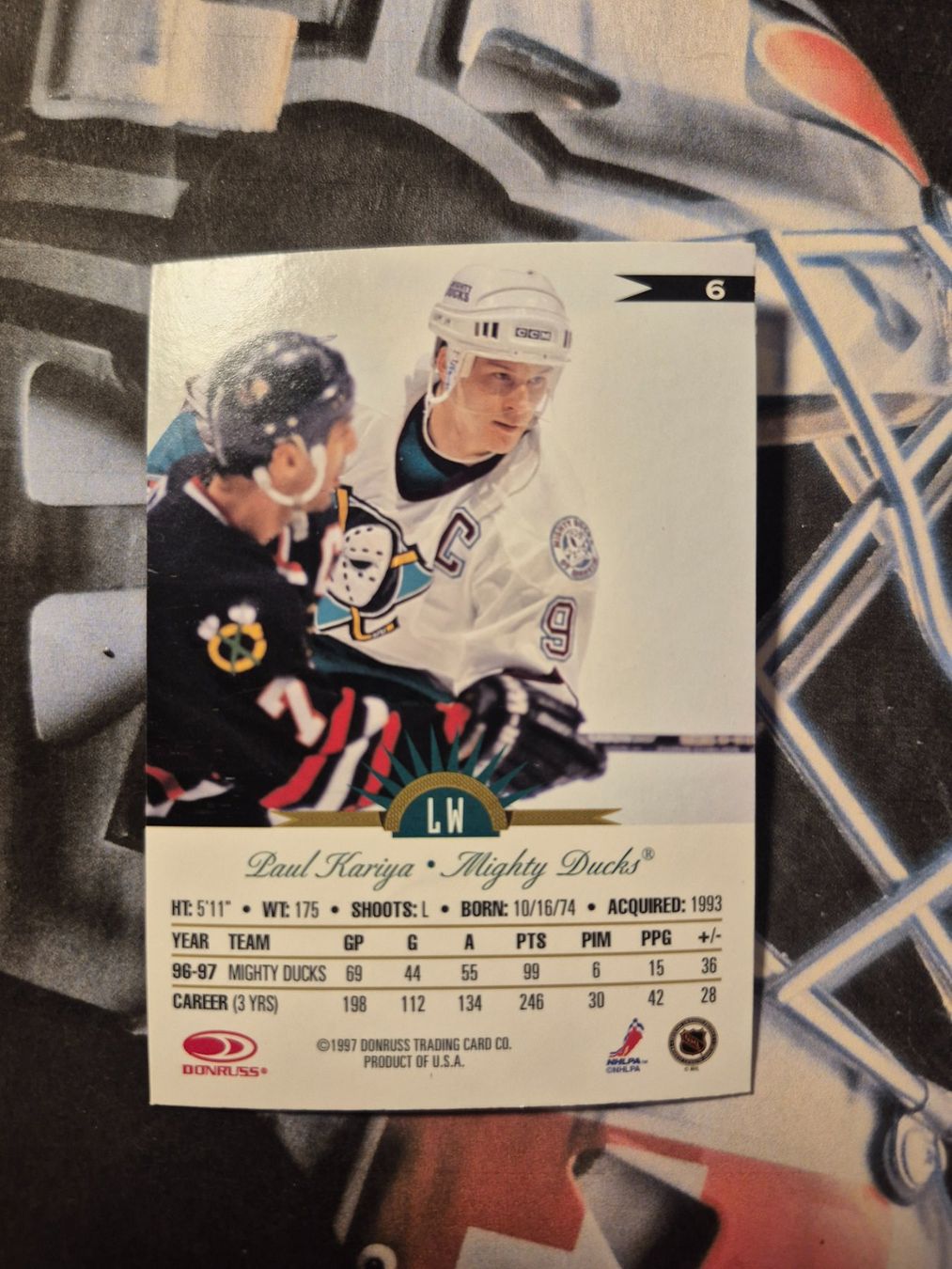 NHL Carte collezionabili: NHL Paul Kariya Anaheim Ducks – Usato da Treiten venduto da Sauber73 1