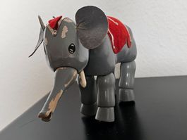 Rarität antiker Holz Elefant Schoenhut Humpty Dumpty Zirkus