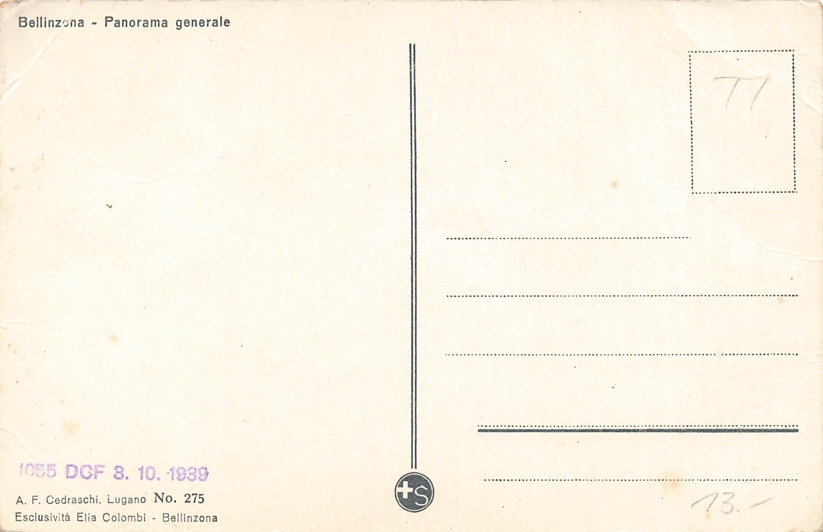 Cartes postales: Bellinzona panorama Bahnhof – D'occasion à Biasca par Blenio71 1