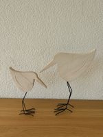 2 Vögel aus Holz (Strandläufer) / Vogeldeko Sommerdekoration