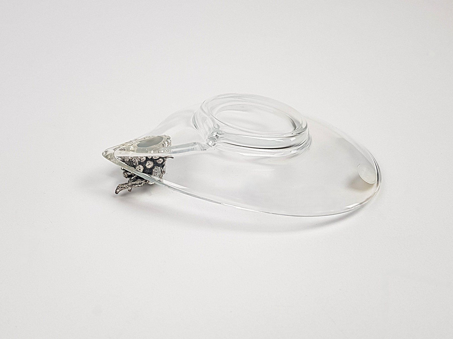 Untersetzer: VALENTI & CO. Glas-Unterteller mit Metalltraube – Gebraucht aus Suhr von Restwert_Suhr 2