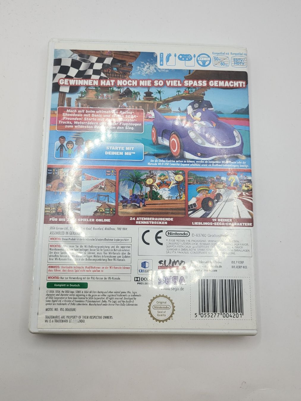 Giochi: Sonic Sega All-Stars Racing Wii  – Usato da Lausanne venduto da CashngoLausanne 1