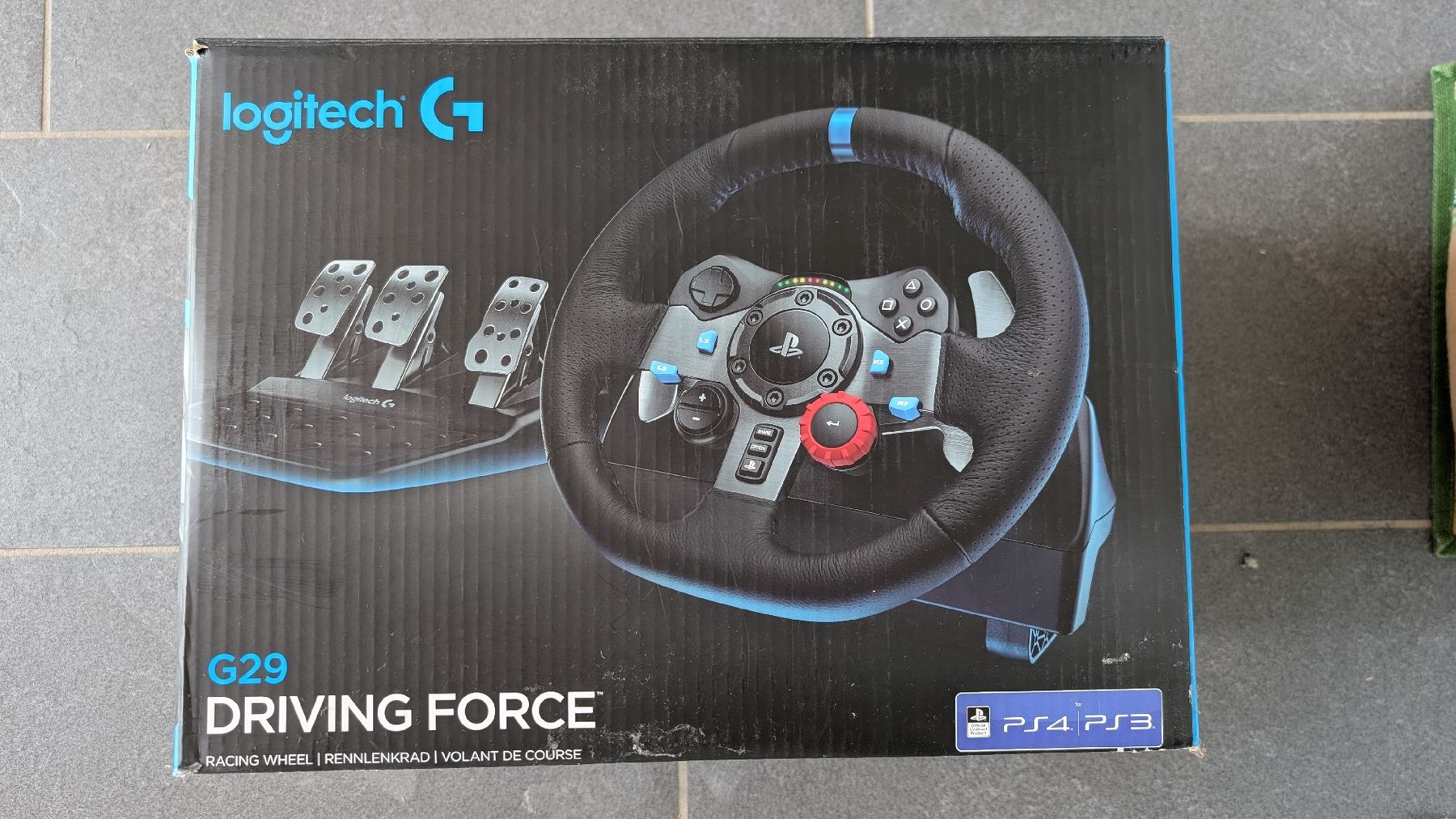 Logitech Controller: Logitech G29 Driving Force Rennrad mit Pedalset PS5 PS4 PS3 – Gebraucht aus Kienberg von dav_v8dk