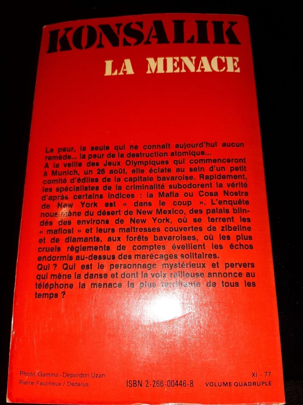 Libri: Konsalik la menace – Usato da Le locle venduto da juliensaran 2