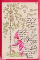 PRÄGEKARTE, FRÖHLICHE PFINGSTEN, 25.5.1901 (ZWERGLI)