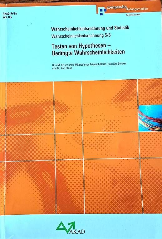 Libri: AKAD WS 105 Wahrscheinlichkeitsrechnung – Usato da Bern venduto da Grossenbacher2
