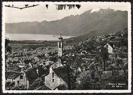 AK Brione-s-Minusio, Panorama mit Bergen