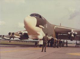 Pressefoto Boeing B-52G USAF auf Kodak Fotopapier