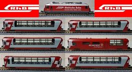 RhB Ge 4/4 III Vals Glacier Express 7er Set Kato Spur N OVP