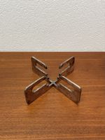 Versilbertes vintage Stövchen massiv Teewärmer Art Deco