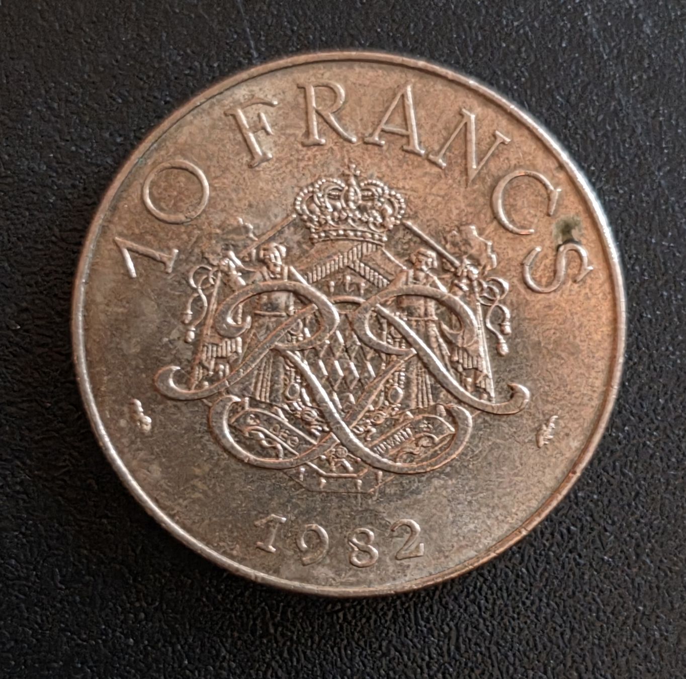 Tutti le monete: 10 francs 1982 France Monaco – Usato da Genève venduto da bbastos 1