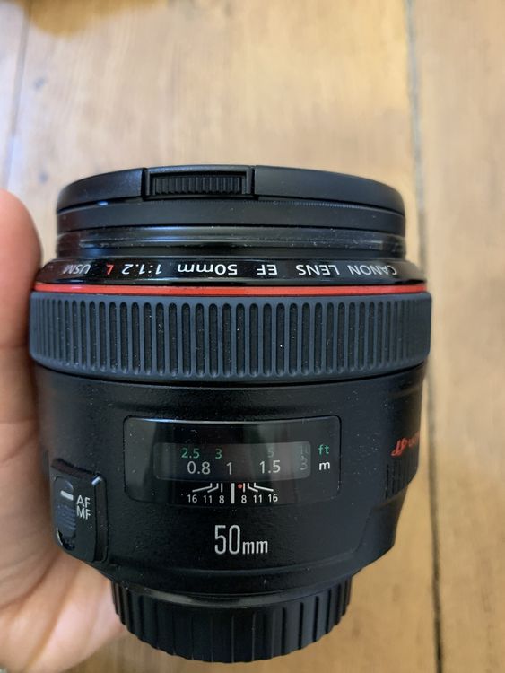Canon EF 50mm f/1.2 L USM Lens & ES78 Lens Hood Kaufen auf Ricardo