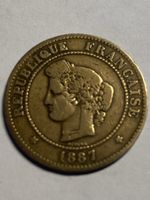 France, 5 centimes 1887 bronze