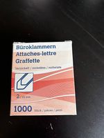 Büroklammern vernickelt 22 mm