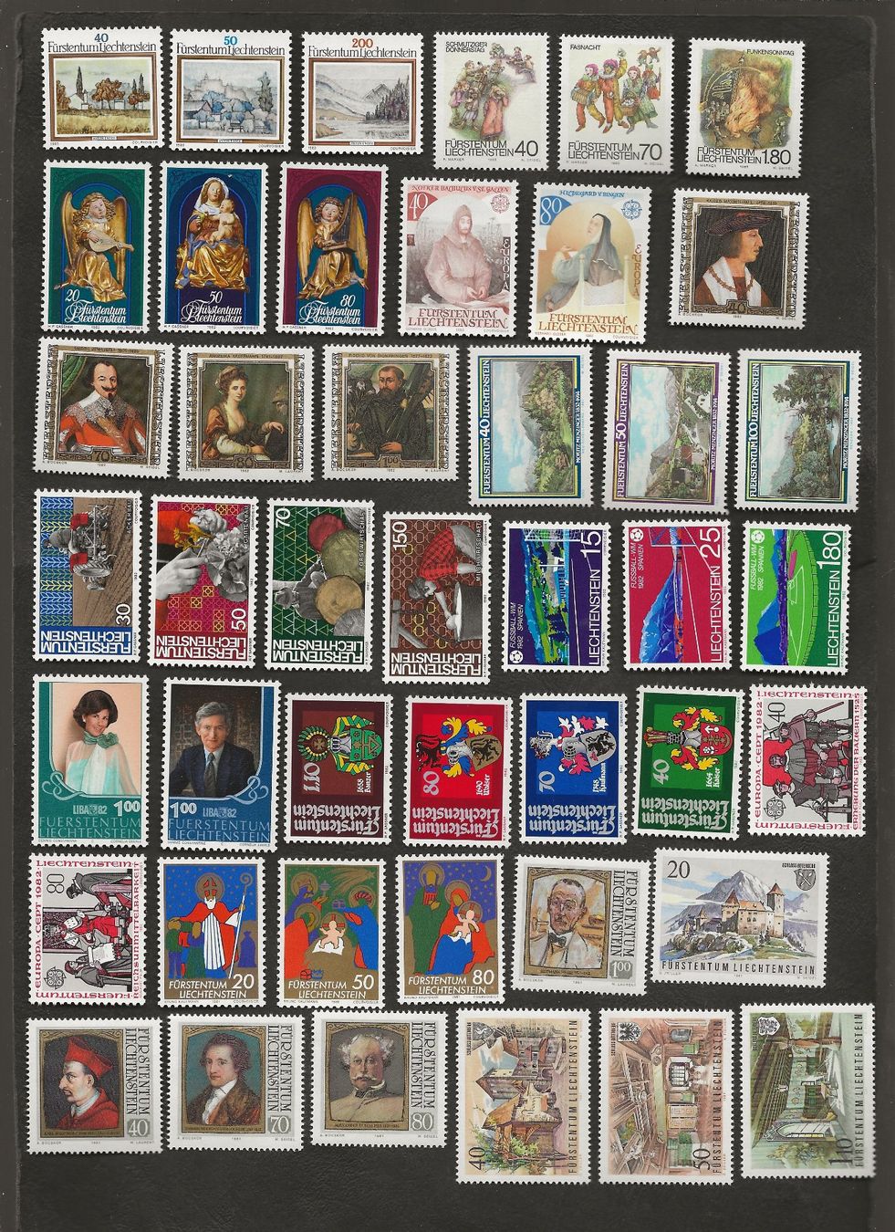 Tous les timbres: 135 Marken Liechtenstein postfrisch – D'occasion à Au ZH par xelagreb01 2