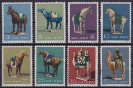 1961, China Nr. 608-615, Serie Pferd + Kamel postfrisch **