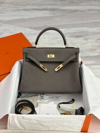 Hermes Kelly32 Etain Togo Ghw Z RecUSA