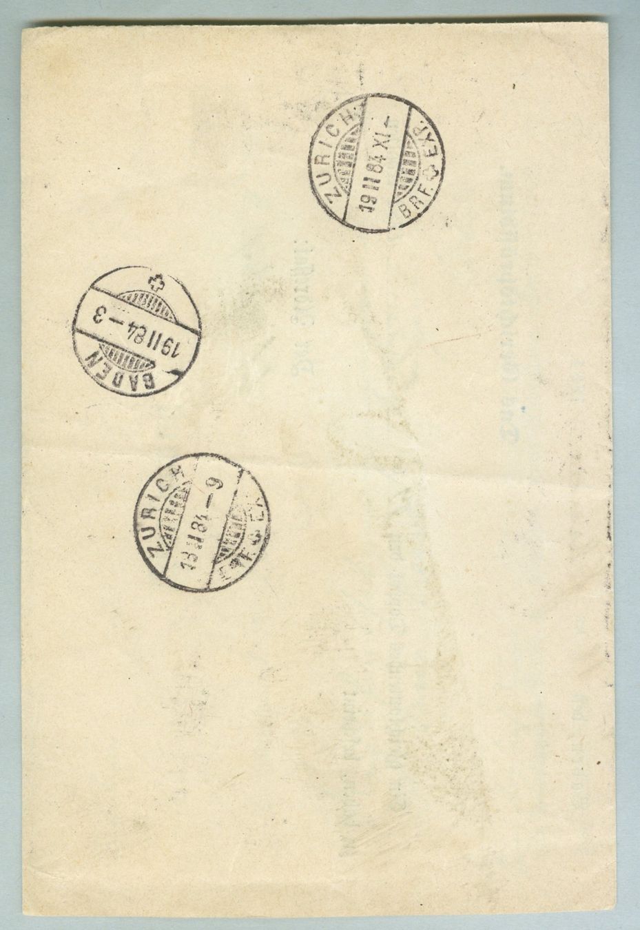 Tous les timbres: 1884 Schweiz Bedarfspost – D'occasion à Zürich par yago-rot 1