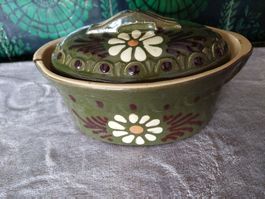 Wunderschöne Terrine mit Deckel, Vintage, Handarbeit