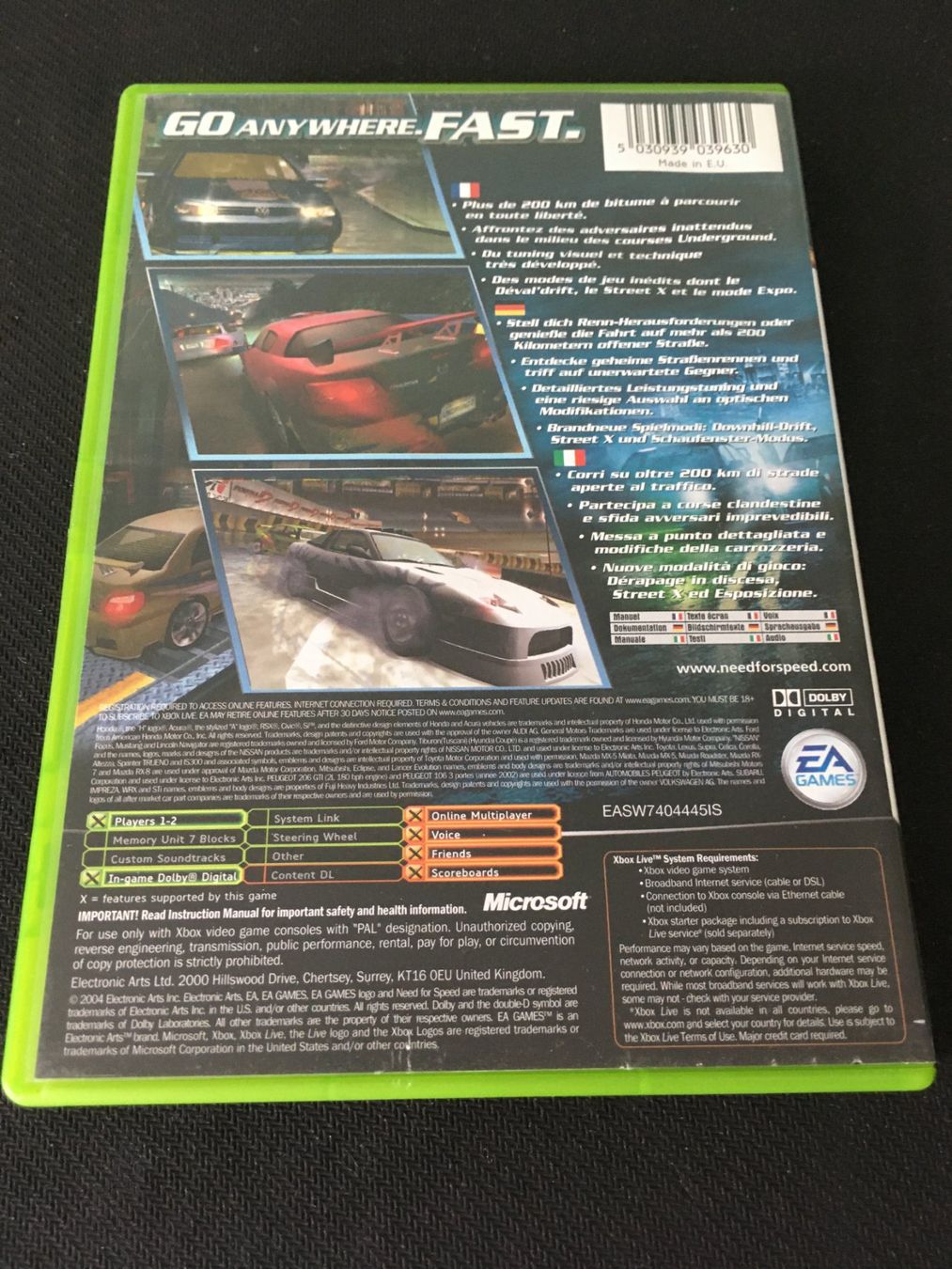 Microsoft Spiele: Need for Speed Underground 2 für Xbox – Gebraucht aus St.Gallen von sjosjo 1