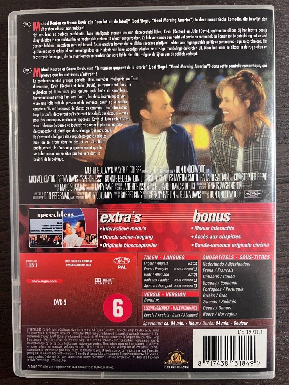 Tutti i DVDs: Speechless ( Fr, En, It, De ) – Usato da Zürich venduto da FilmFreunde 1