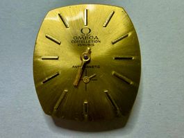 Omega Constellation Uhrwerk Zifferblatt goldfarben