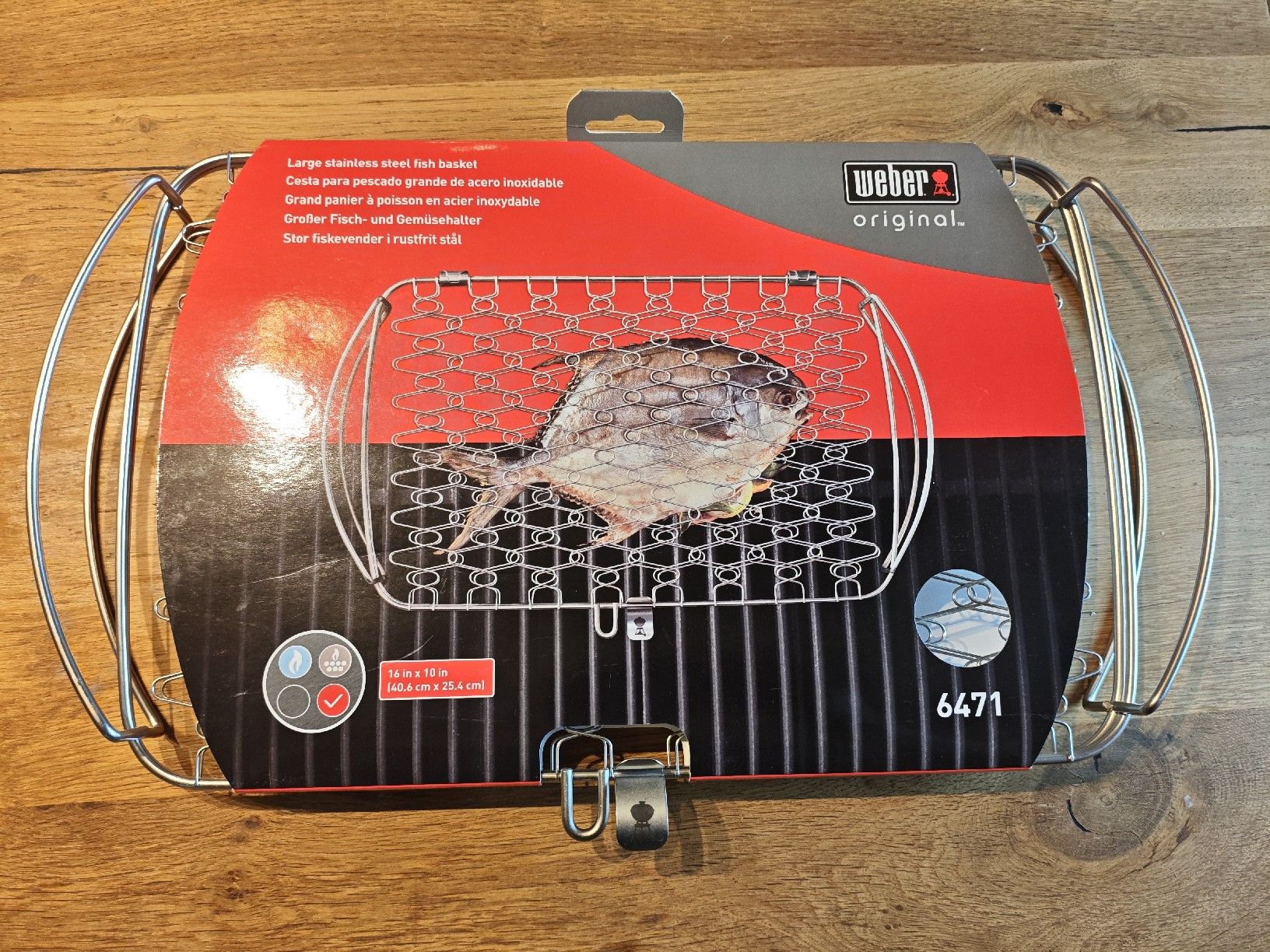 Set di posate: Fisch Korb / Gitter für Grill NEU – Nuovo e nell'imballaggio originale da Oberhasli venduto da WvlFiL4