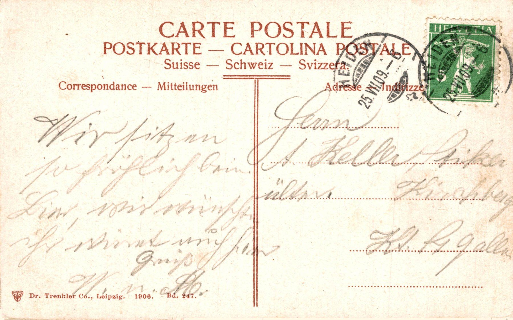 Cartoline postali: Heiden – Usato da Bronschhofen venduto da Astore 1