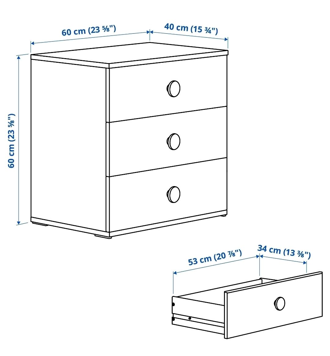 Ikea Cassettiere: Ikea GODISHUS - Kommode mit Schubladen & Ikea KABBARP Beinen – Usato da Volketswil venduto da Gachmuret 6
