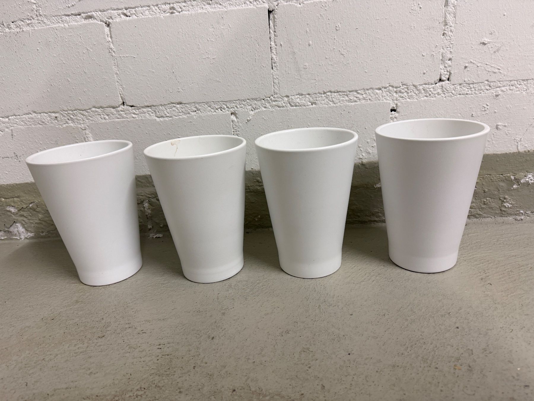 Ikea Vasi per fiori: 4x IKEA Weiss Blumentopf – Usato da Horgen venduto da linuxrp