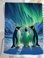 SÜSSES HANDTUCH *POLARLICHTER PINGUINE* NEU