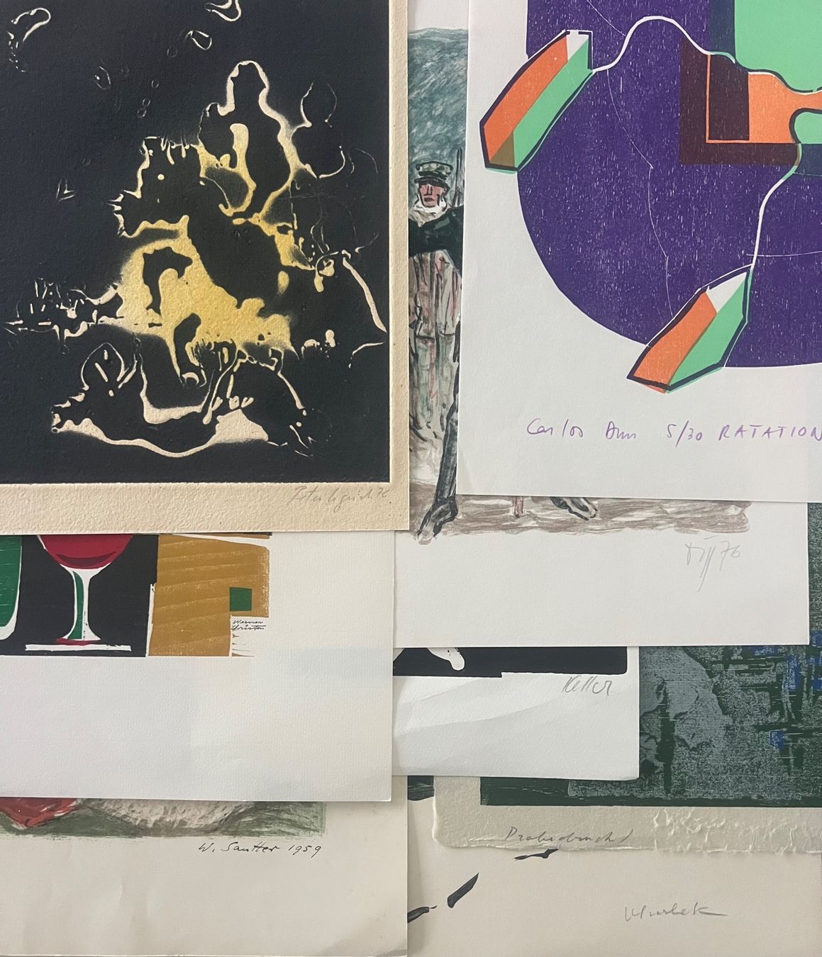 Grafica & Litografie: Konvolut 8 Originalgrafiken, handsigniert – Usato da Rain venduto da Pic-Ass 1