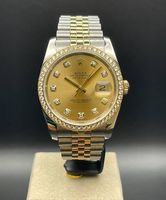 Rolex Datejust 36 Stahl Gold Diamantlünette