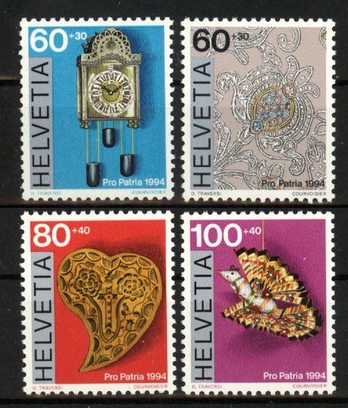 Tutti i francobolli: 1994, Pro Patria ** (2) – Usato da Willisau venduto da Vollstempel