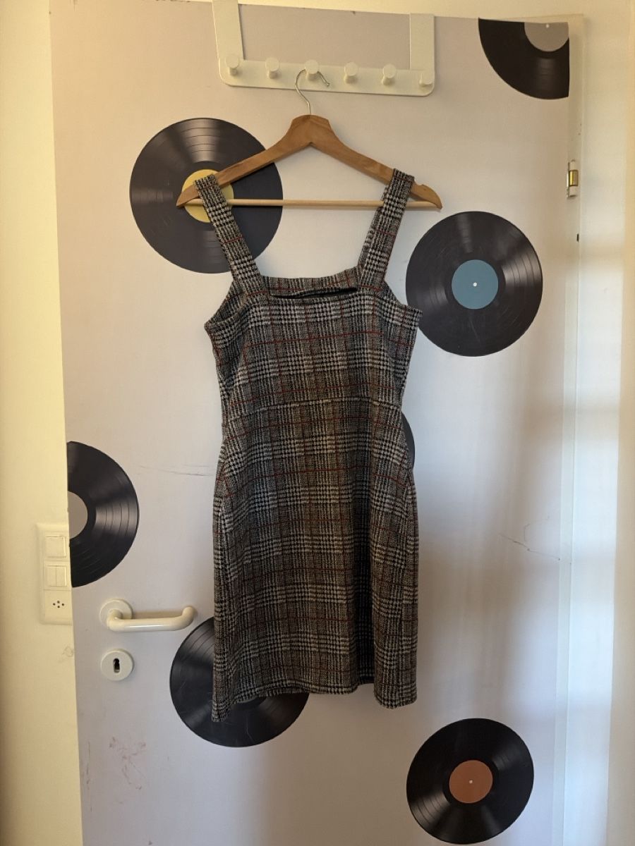 H&M Robes: Dress checkered pattern button-up strap size 36/ S – Neuf (Voir description) à Gurmels par ric_p89m 1