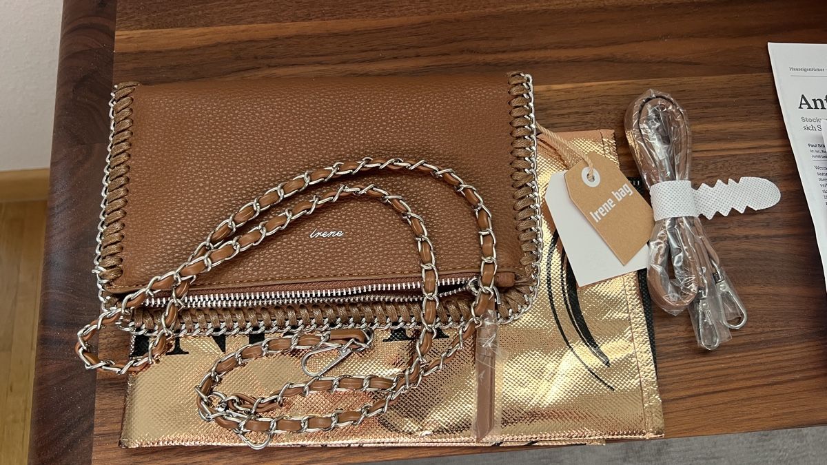 Borse da donna: Tasche neu cognacfarben – Nuovo e nell'imballaggio originale da Tagelswangen venduto da Bomu