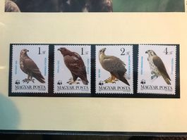 WWF Ungarn 1983 Greifvögel (1.Teil) postfrisch