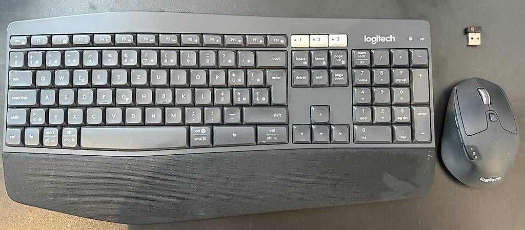 Logitech Tastiere: Logitech MK850 Performance  Kabelloses Tastatur-Maus-Set – Usato da Luzern venduto da sato17 1