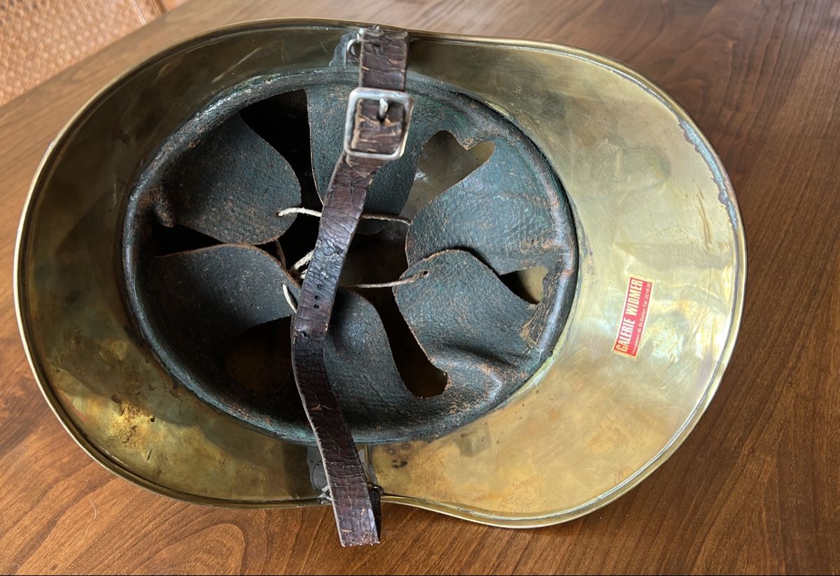 Vêtements anciens: Feuerwehrhelm aus Messing – D'occasion à Wil SG par dahuersc 2