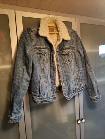 Levi's Jeansjacke mit Teddyfutter blau Grösse M