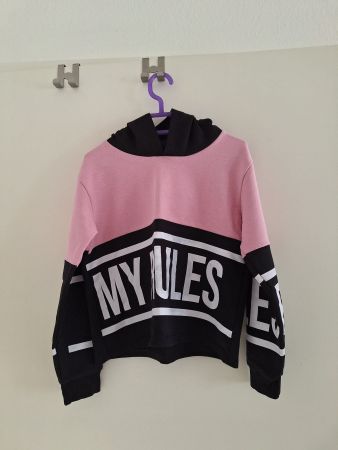Mädchen Hoodie "MY RULES" Gr. 140 - NEU